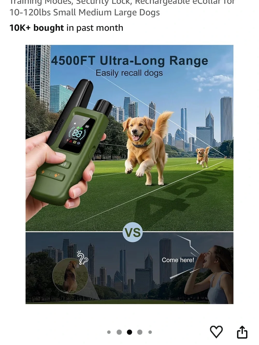 Brand new JUGBOW Rechargeable Dog Training Collar & Remote
